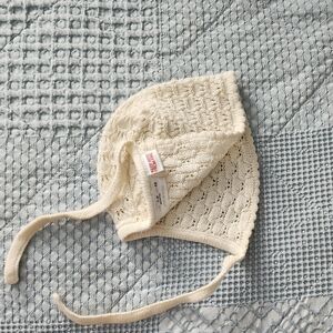 Zara Ivory Knit Baby Hat